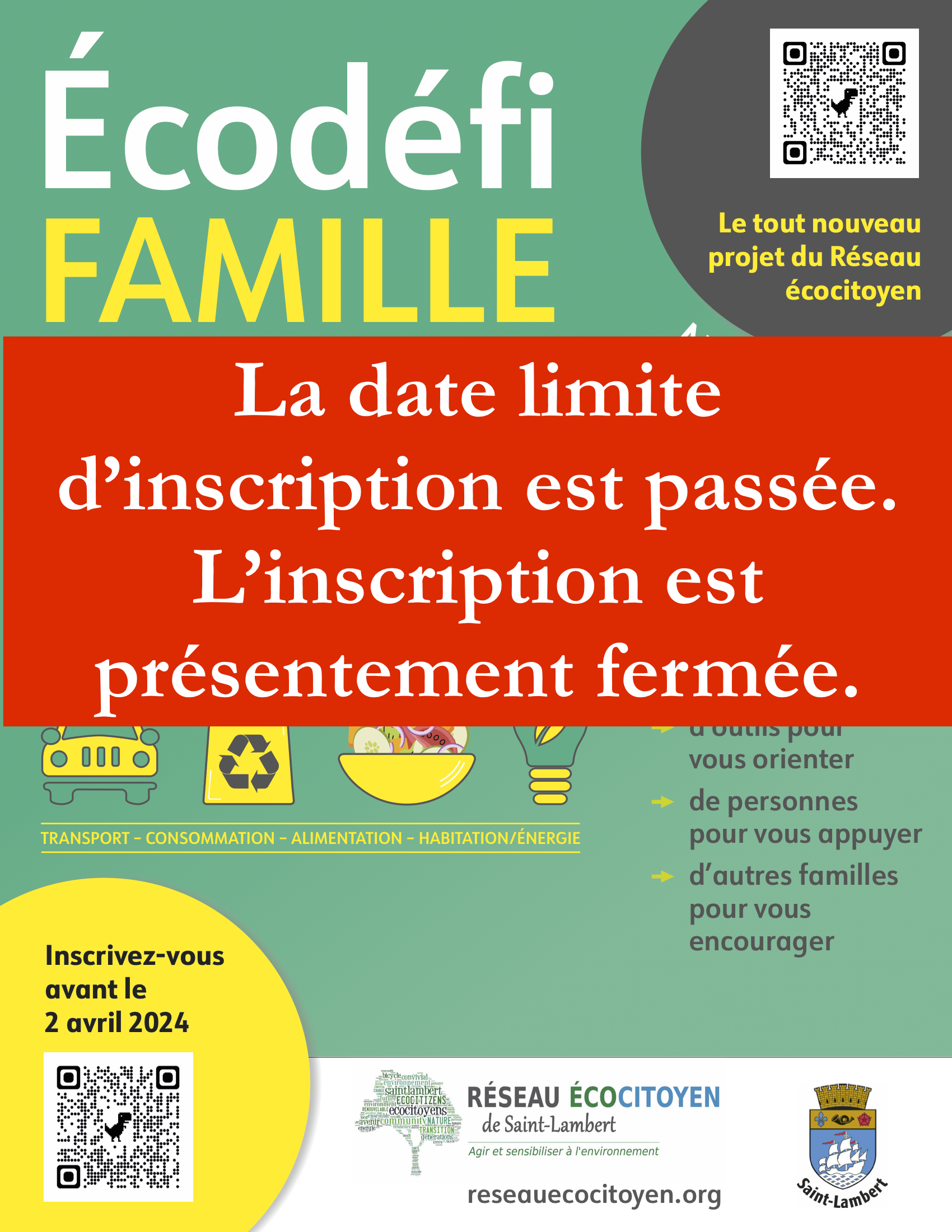 Affiche Ecodéfi Famille